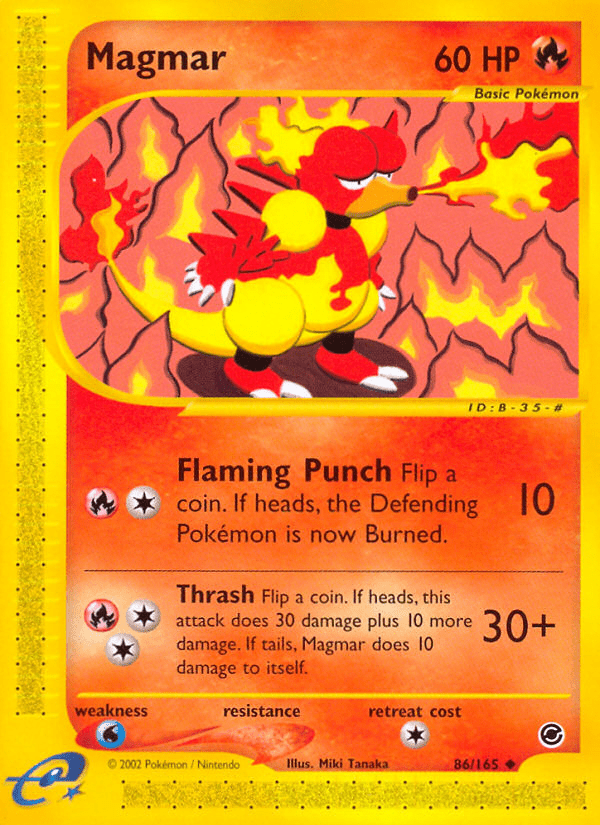 Magmar (86/165) [Expedition: Base Set] Pokemon Single Pokémon  | Multizone: Comics And Games