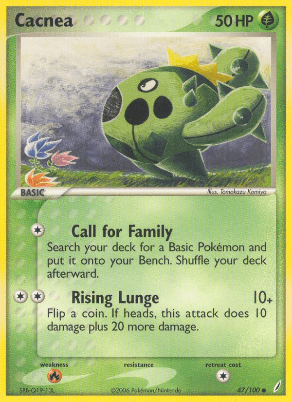 Cacnea (47/100) [EX: Crystal Guardians] Pokemon Single Pokémon  | Multizone: Comics And Games