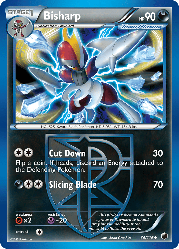 Bisharp (74/116) [Black & White: Plasma Freeze] Pokemon Single Pokémon  | Multizone: Comics And Games