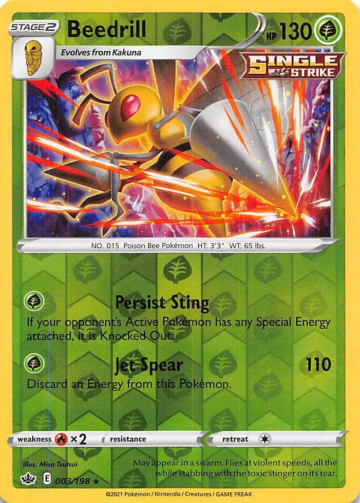 Beedrill (003/198) [Sword & Shield: Chilling Reign] Pokemon Single Pokémon  | Multizone: Comics And Games