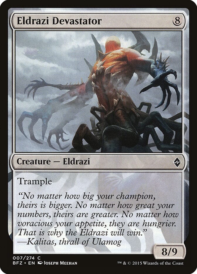 Eldrazi Devastator [Battle for Zendikar] MTG Single Magic: The Gathering  | Multizone: Comics And Games