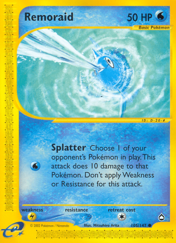 Remoraid (105/147) [Aquapolis] Pokemon Single Pokémon  | Multizone: Comics And Games