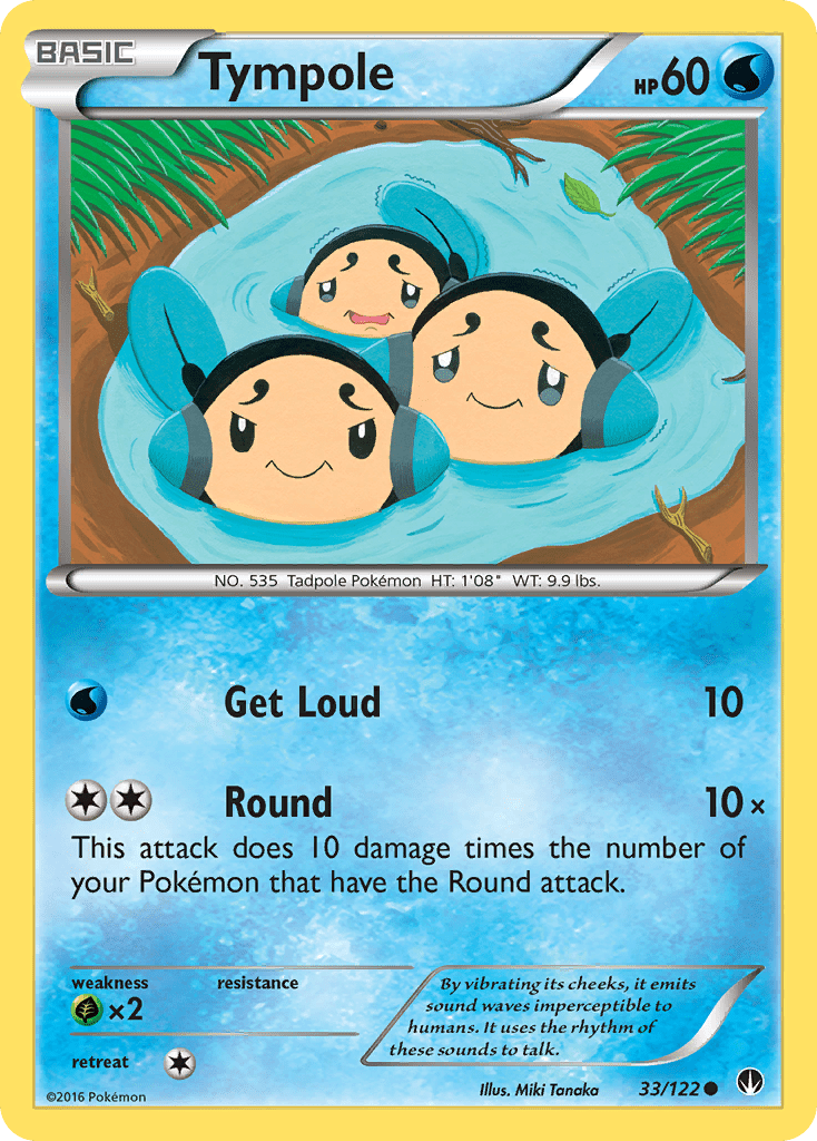 Tympole (33/122) [XY: BREAKpoint] Pokemon Single Pokémon  | Multizone: Comics And Games