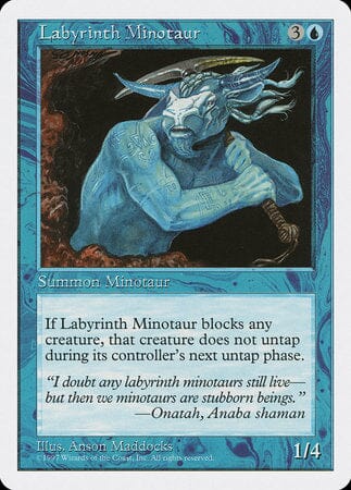 Labyrinth Minotaur [Fifth Edition] MTG Single Magic: The Gathering  | Multizone: Comics And Games