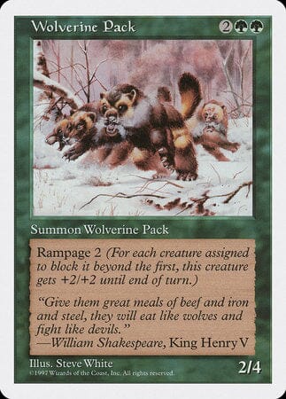 Wolverine Pack [Fifth Edition] MTG Single Magic: The Gathering  | Multizone: Comics And Games