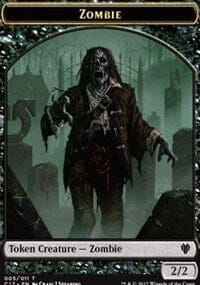 Zombie (005) // Gold (010) Double-sided Token [Commander 2017 Tokens] MTG Single Magic: The Gathering  | Multizone: Comics And Games