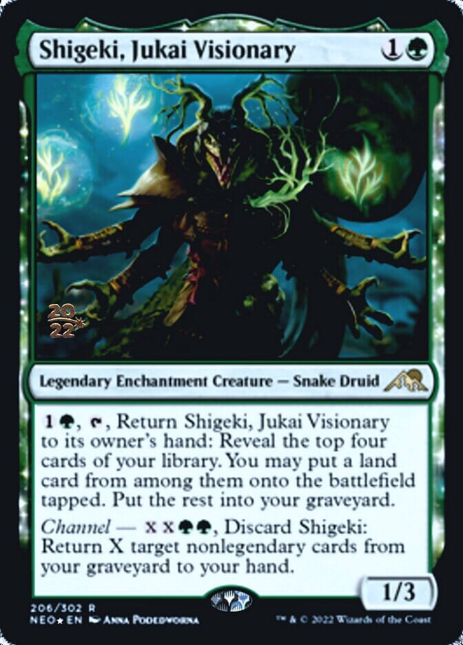 Shigeki, Jukai Visionary [Kamigawa: Neon Dynasty Prerelease Promos] MTG Single Magic: The Gathering  | Multizone: Comics And Games