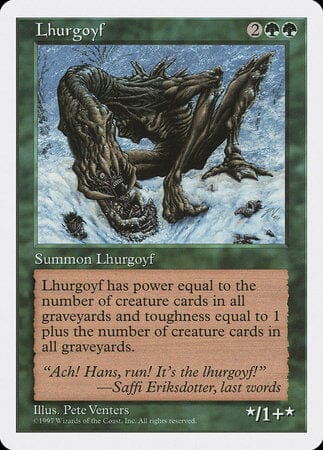 Lhurgoyf [Fifth Edition] MTG Single Magic: The Gathering  | Multizone: Comics And Games