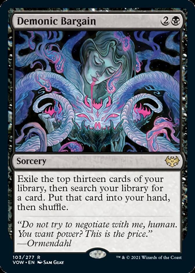 Demonic Bargain [Innistrad: Crimson Vow] MTG Single Magic: The Gathering  | Multizone: Comics And Games