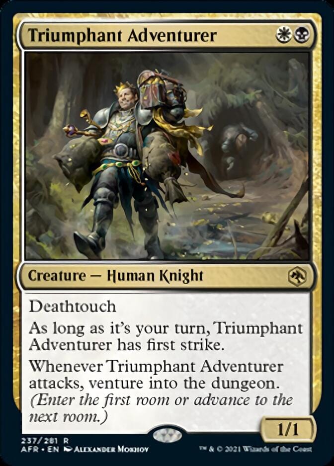 Triumphant Adventurer [Dungeons & Dragons: Adventures in the Forgotten Realms] MTG Single Magic: The Gathering  | Multizone: Comics And Games