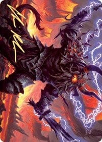 Kardur, Doomscourge Art Card (Gold-Stamped Signature) [Kaldheim: Art Series] MTG Single Magic: The Gathering  | Multizone: Comics And Games