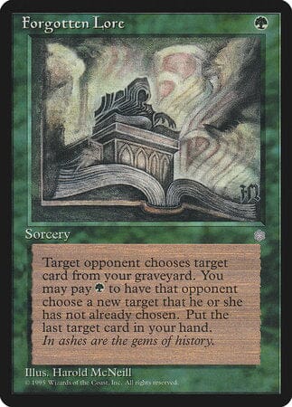 Forgotten Lore [Ice Age] MTG Single Magic: The Gathering  | Multizone: Comics And Games