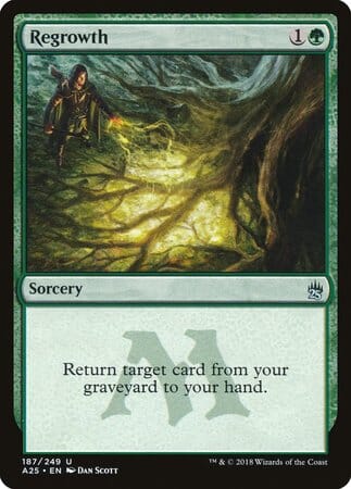 Regrowth [Masters 25] MTG Single Magic: The Gathering  | Multizone: Comics And Games