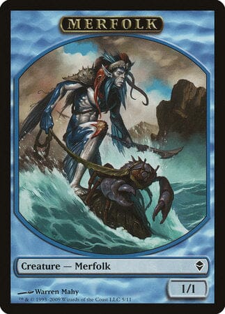 Merfolk Token [Zendikar Tokens] MTG Single Magic: The Gathering  | Multizone: Comics And Games
