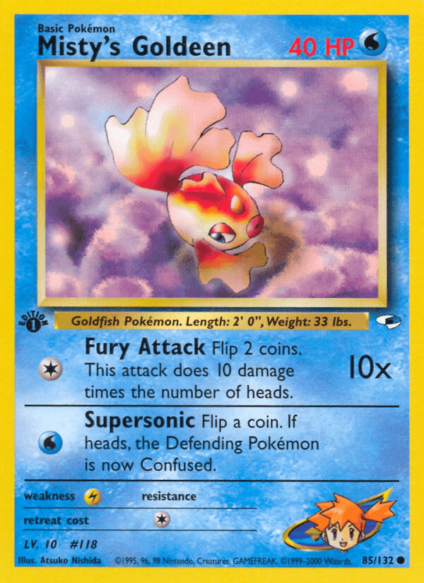 Misty's Goldeen (85/132) [Gym Heroes 1st Edition] Pokemon Single Pokémon  | Multizone: Comics And Games
