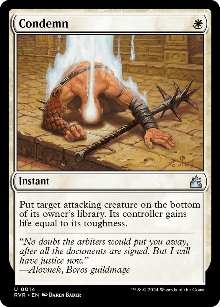Condemn [Ravnica Remastered] MTG Single Magic: The Gathering  | Multizone: Comics And Games