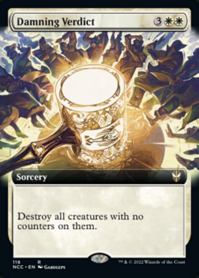 Damning Verdict (Extended Art) [Streets of New Capenna Commander] MTG Single Magic: The Gathering  | Multizone: Comics And Games