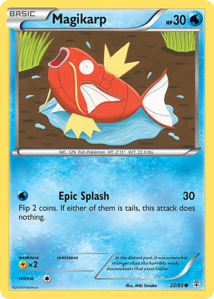 Magikarp (22/83) [XY: Generations] Pokemon Single Pokémon  | Multizone: Comics And Games