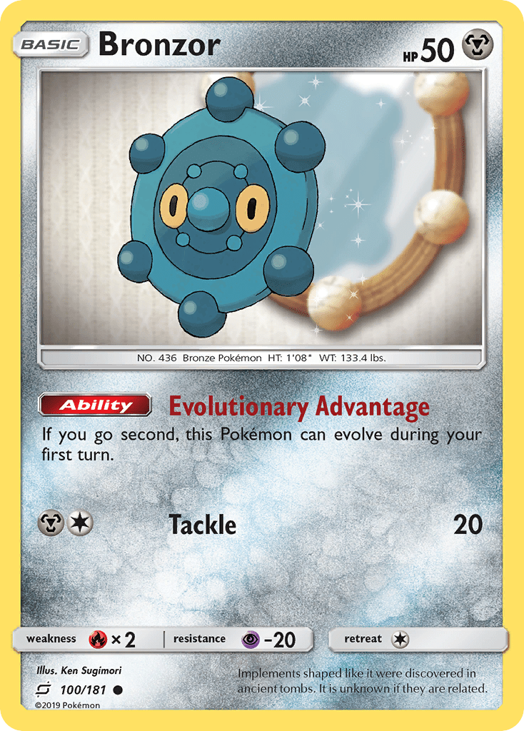 Bronzor (100/181) [Sun & Moon: Team Up] Pokemon Single Pokémon  | Multizone: Comics And Games