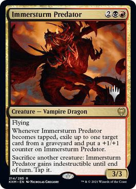 Immersturm Predator [Kaldheim Promo Pack] MTG Single Magic: The Gathering  | Multizone: Comics And Games