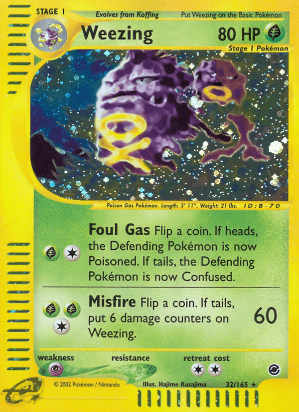 Weezing (32/165) [Expedition: Base Set] Pokemon Single Pokémon  | Multizone: Comics And Games