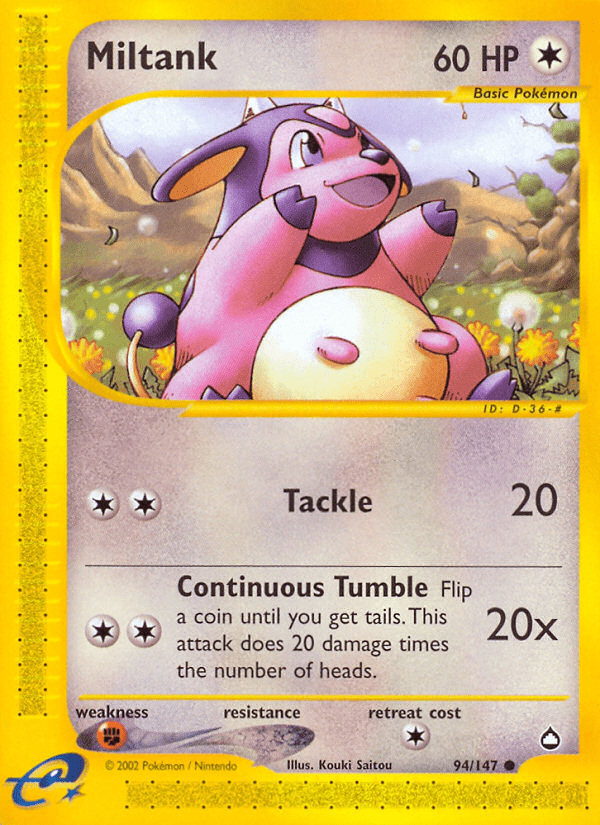 Miltank (94/147) [Aquapolis] Pokemon Single Pokémon  | Multizone: Comics And Games