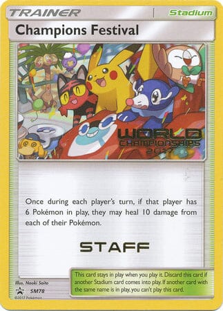 Champions Festival (SM78) (2017 Staff) [Sun & Moon: Black Star Promos] Pokemon Single Pokémon  | Multizone: Comics And Games