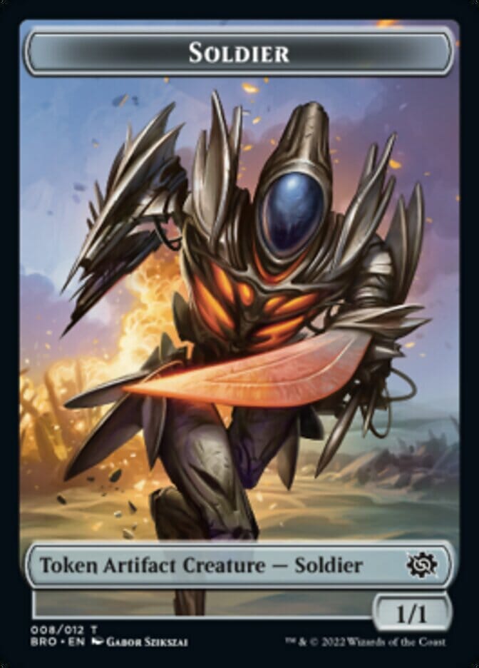 Soldier Token (008) [The Brothers' War Tokens] MTG Single Magic: The Gathering  | Multizone: Comics And Games