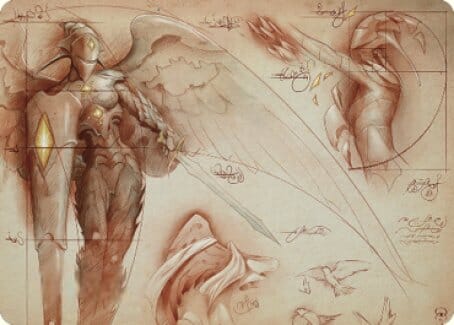 Platinum Angel Art Card [The Brothers' War Art Series] MTG Single Magic: The Gathering  | Multizone: Comics And Games