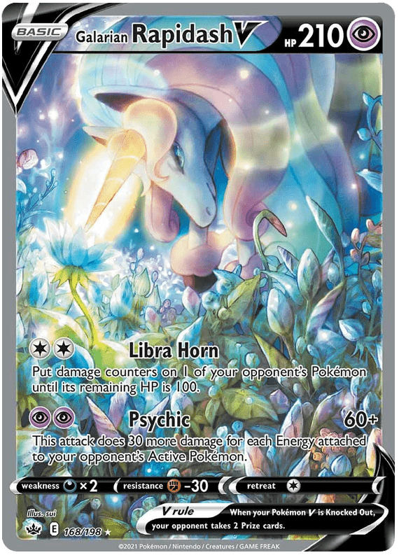 Galarian Rapidash V (168/198) [Sword & Shield: Chilling Reign] Pokemon Single Pokémon  | Multizone: Comics And Games