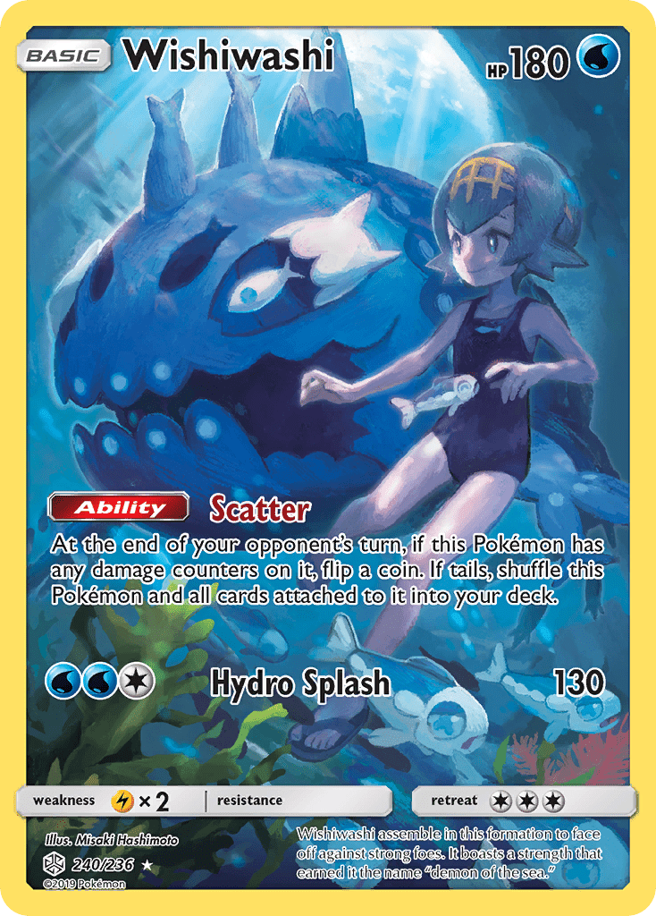 Wishiwashi (240/236) [Sun & Moon: Cosmic Eclipse] Pokemon Single Pokémon  | Multizone: Comics And Games