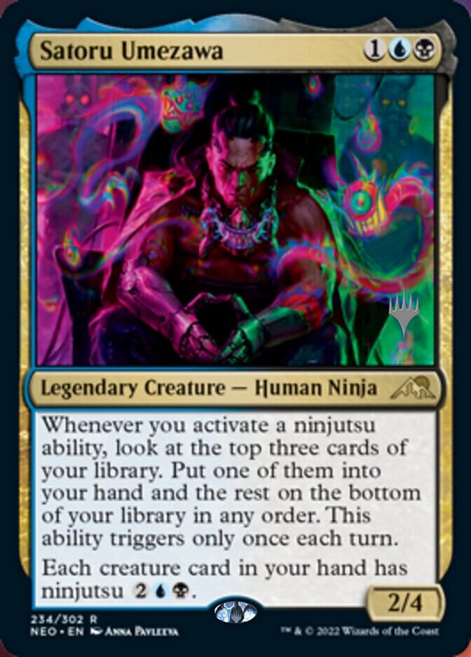 Satoru Umezawa (Promo Pack) [Kamigawa: Neon Dynasty Promos] MTG Single Magic: The Gathering  | Multizone: Comics And Games