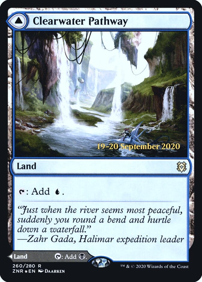 Clearwater Pathway // Murkwater Pathway [Zendikar Rising Prerelease Promos] MTG Single Magic: The Gathering  | Multizone: Comics And Games