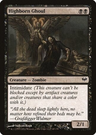 Highborn Ghoul [Dark Ascension] MTG Single Magic: The Gathering  | Multizone: Comics And Games