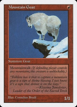 Mountain Goat [Fifth Edition] MTG Single Magic: The Gathering  | Multizone: Comics And Games