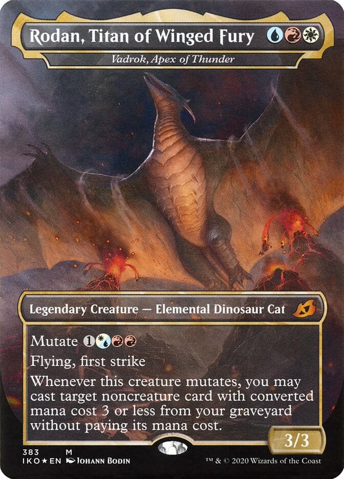 Vadrok, Apex of Thunder - Rodan, Titan of Winged Fury (Godzilla Series) [Ikoria: Lair of Behemoths] MTG Single Magic: The Gathering  | Multizone: Comics And Games