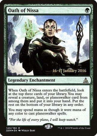 Oath of Nissa [Oath of the Gatewatch Promos] MTG Single Magic: The Gathering  | Multizone: Comics And Games