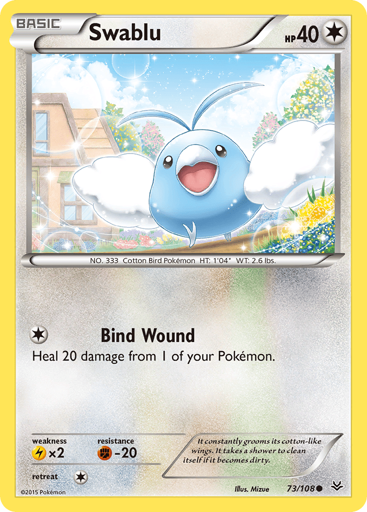 Swablu (73/108) [XY: Roaring Skies] Pokemon Single Pokémon  | Multizone: Comics And Games