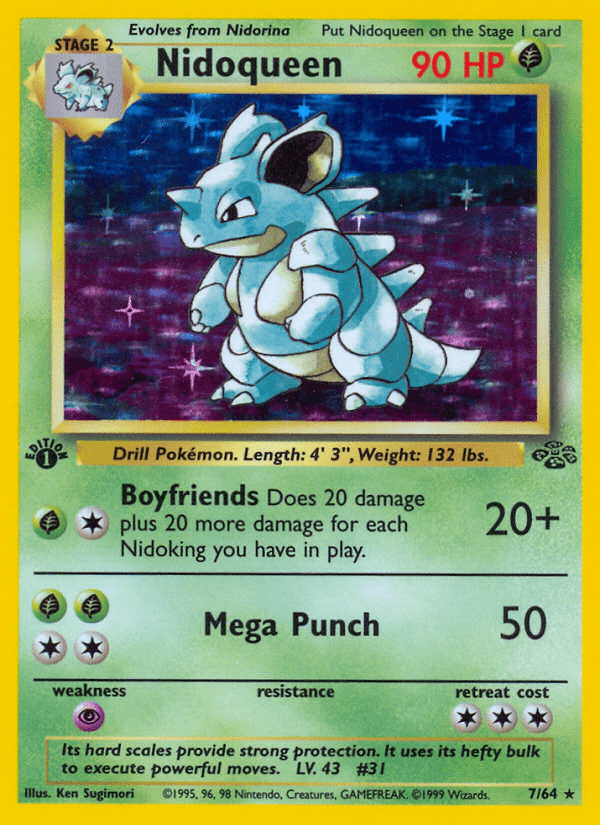 Nidoqueen (7/64) [Jungle 1st Edition] Pokemon Single Pokémon  | Multizone: Comics And Games