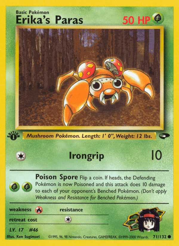 Erika's Paras (71/132) [Gym Challenge 1st Edition] Pokemon Single Pokémon  | Multizone: Comics And Games
