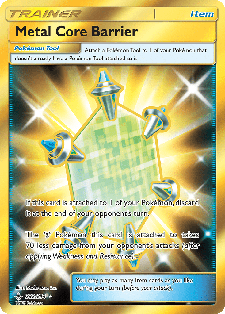 Metal Core Barrier (232/214) [Sun & Moon: Unbroken Bonds] Pokemon Single Pokémon  | Multizone: Comics And Games