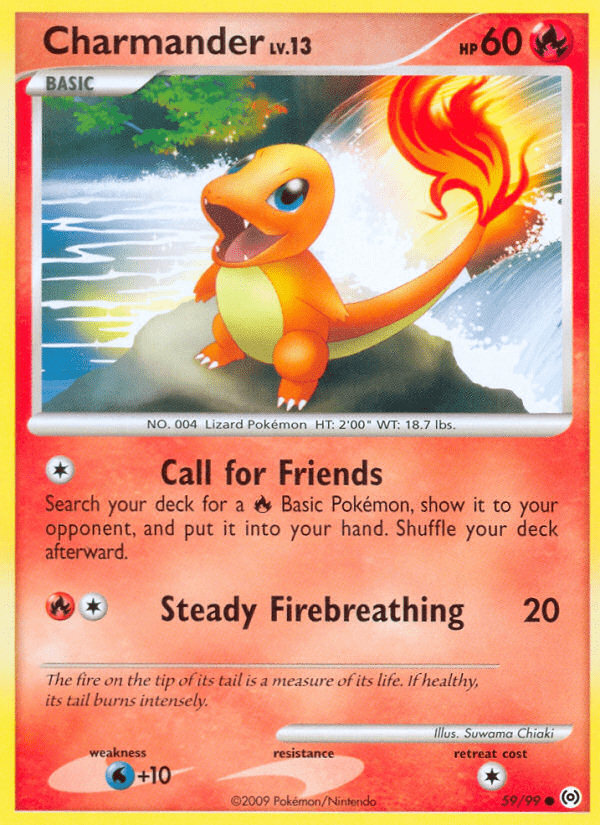 Charmander (59/99) [Platinum: Arceus] Pokemon Single Pokémon  | Multizone: Comics And Games