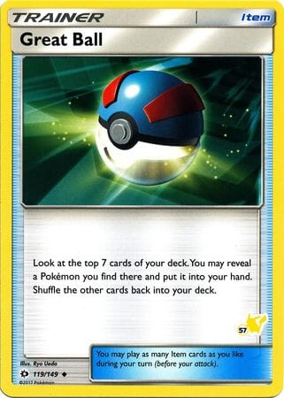 Great Ball (119/149) (Pikachu Stamp #57) [Battle Academy 2020] Pokemon Single Pokémon  | Multizone: Comics And Games