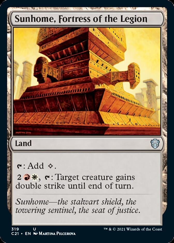 Sunhome, Fortress of the Legion [Commander 2021] MTG Single Magic: The Gathering  | Multizone: Comics And Games