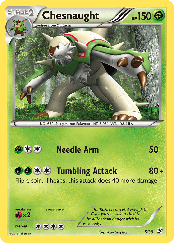 Chesnaught (5/39) [XY: Kalos Starter Set] Pokemon Single Pokémon  | Multizone: Comics And Games