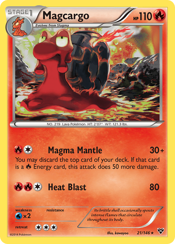 Magcargo (21/146) [XY: Base Set] Pokemon Single Pokémon  | Multizone: Comics And Games