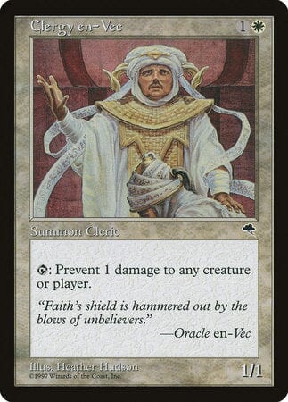 Clergy en-Vec [Tempest] MTG Single Magic: The Gathering  | Multizone: Comics And Games