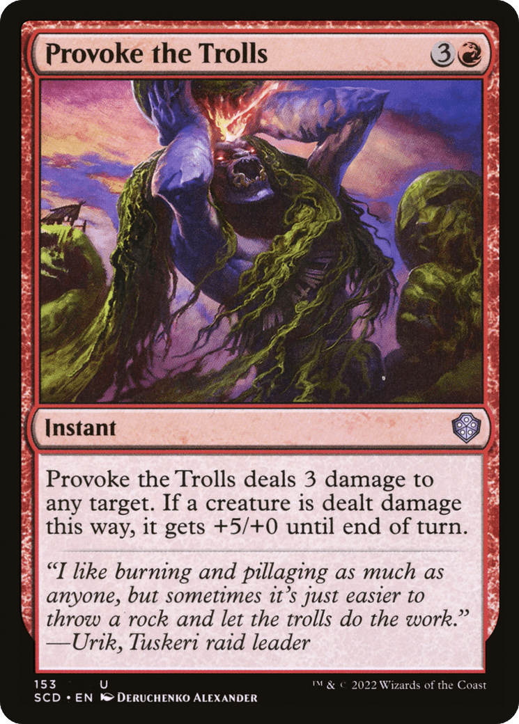 Provoke the Trolls [Starter Commander Decks] MTG Single Magic: The Gathering  | Multizone: Comics And Games