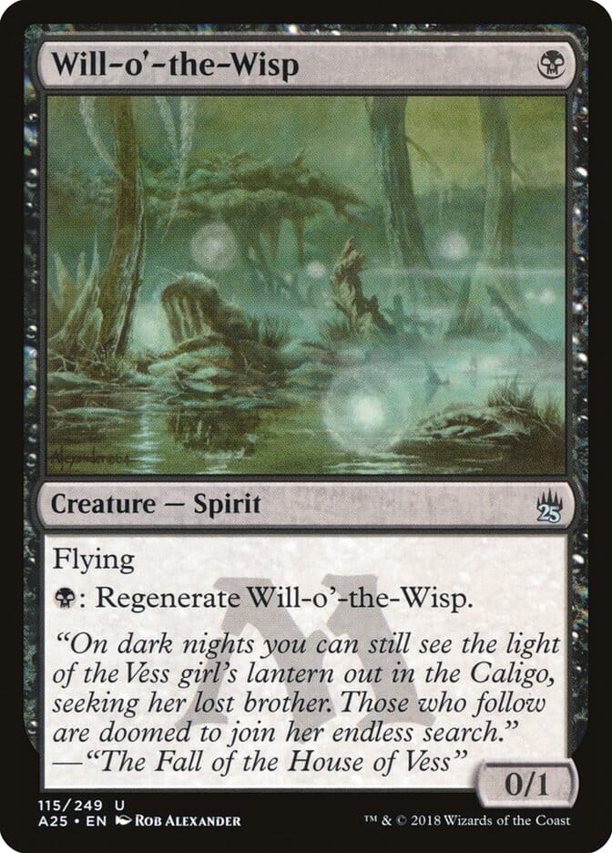 Will-o'-the-Wisp [Masters 25] MTG Single Magic: The Gathering  | Multizone: Comics And Games