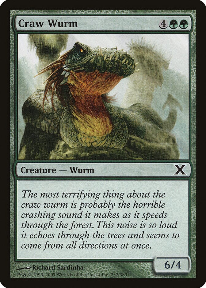 Craw Wurm [Tenth Edition] MTG Single Magic: The Gathering  | Multizone: Comics And Games